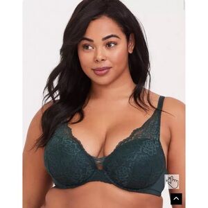 Torrid Curve XO Plunge Push Up Lace Bra